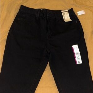 No Boundaries Women's Jet Black Straight Leg Jeans